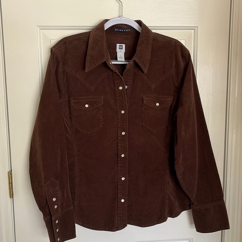 Gap stretch light jacket corduroy brown